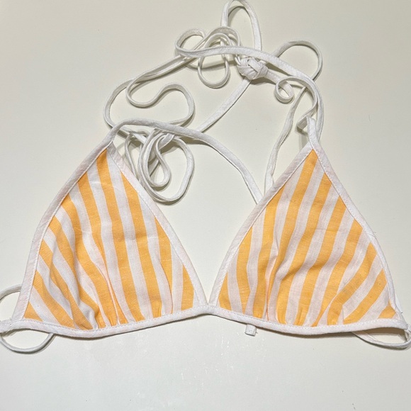 Free People The Striped Triangle Top Bikini Linen Free-est XS S M L - Picture 4 of 4